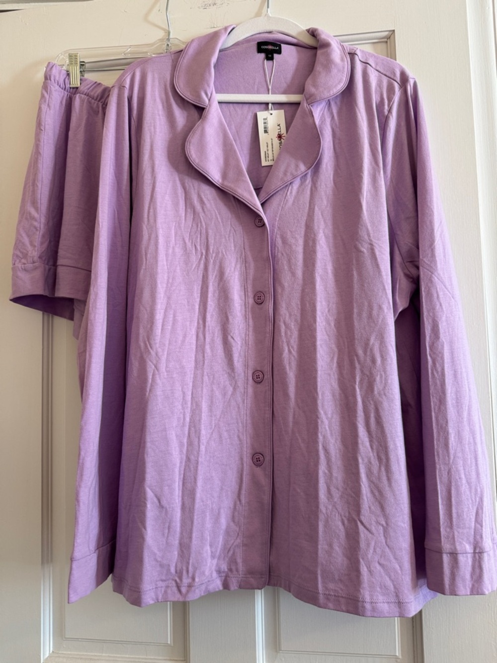 Cosabella Long Sleeve Top Boxer Pajama Set Pima Cotton Modal